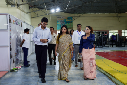 Raksha Khadse Reviews Sports Infrastructure, Meets Athletes In Aizawl