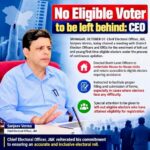 No Eligible Voter to Be Left Behind: J&K Chief Electoral Officer Sanjeev Verma (IAS) directs Booth Level Officers to conduct house-to-house visits and assist eligible and first-time voters with enrolment and forms.