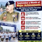 DGP Nalin Prabhat Highlights September Achievements of J&K Police