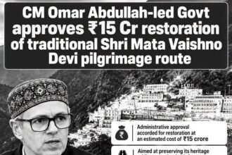 CM Omar Abdullah-led Govt Approves ₹15 crore for Restoration of the Traditional Shri Mata Vaishno Devi ji Pilgrimage Route, with focus on Heritage Preservation, Infrastructure and Improved Facilities for Pilgrims.