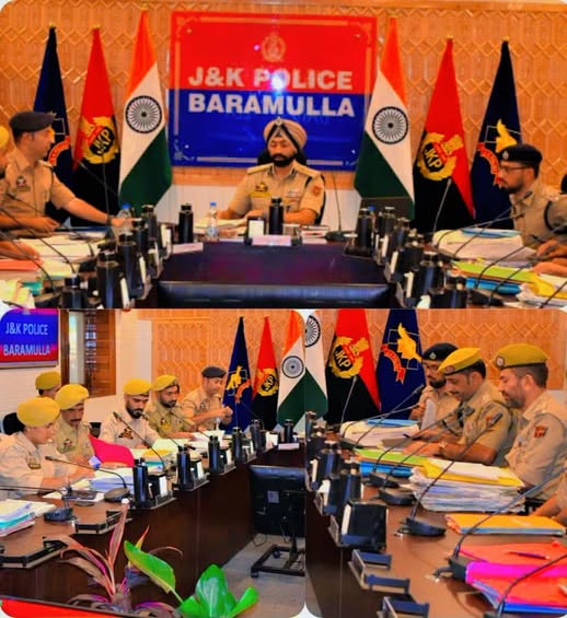 SSP Baramulla Chairs Comprehensive Crime Review Meetings; Directs Time-Bound Investigation & Expedited Case Disposal