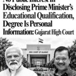 The Gujarat High Court has held that the Prime Minister’s educational degree is personal information protected under the RTI Act.