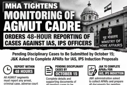 MHA Tightens AGMUT Cadre Monitoring