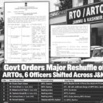 J&K Transport Department Reshuffles ARTOs
