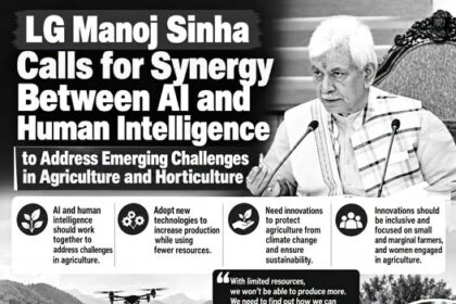LG Manoj Sinha Calls for Synergy Between AI and Human Intelligence to Tackle Emerging Challenges in Agriculture & Horticulture, Stressing Climate Resilience, Sustainability and Inclusive Innovation.