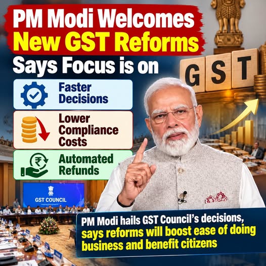 PM Modi Welcomes New GST Reforms