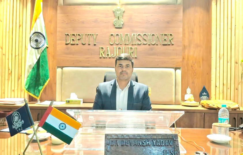 Devyansh Yadav IAS assumed Charge as Deputy Commissioner Rajouri