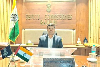 Devyansh Yadav IAS assumed Charge as Deputy Commissioner Rajouri