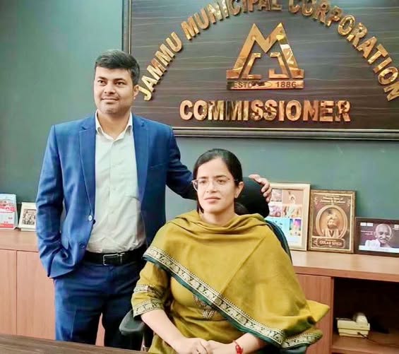 Ayushi Sudan (IAS) takes over as Commissioner Jammu Municipal Corporation .