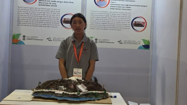Ladakh Student Stanzin Nyendon Secures 24th Rank in Top 50 at National-Level INSPIRE-MANAK Awards 2026
