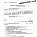 In the interest of administration, it is hereby ordered that Govind Jaiswal, IAS (AGMUT: 2007),