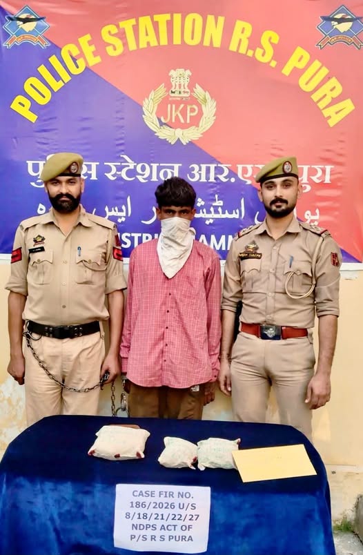 Major Breakthrough on Narco-Terror Front: Jammu Police Recovers 804 Grams of Heroin And 1.114 Kg of Opium in RS PURA