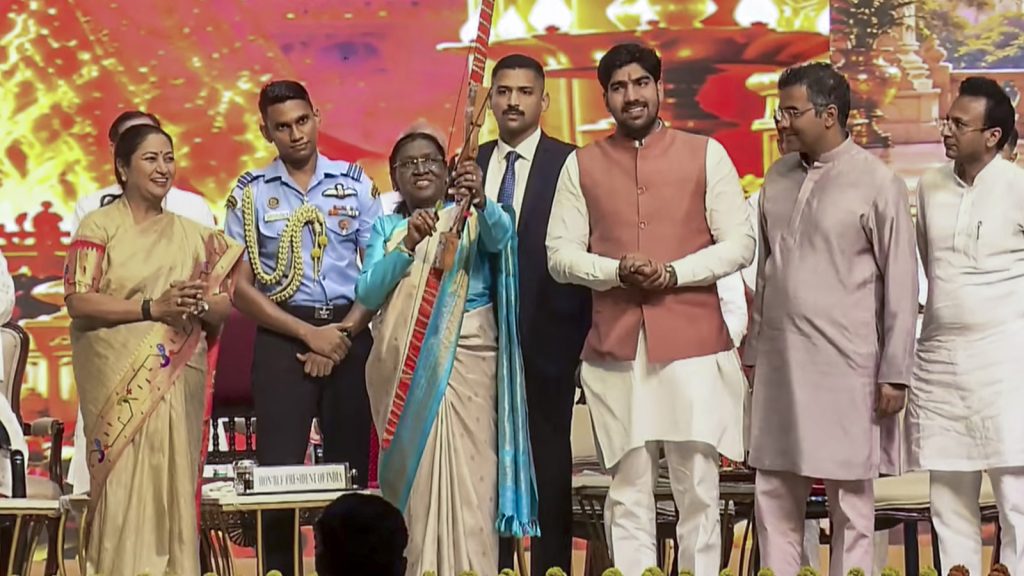 President Murmu, PM Modi Attend Dussehra Celebrations At Different Venues In Delhi