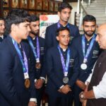 Rajnath Singh Felicitates Services Athletes For Record 27-Medal Haul At Asian Games 2026