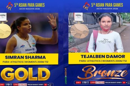 Asian Para Games: Simran Strikes Gold, Debutant Tejalben Gets Bronze In Women’s 200m T12 Event