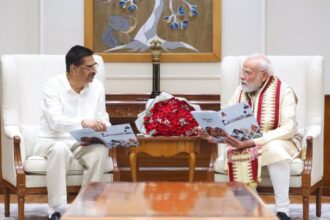 Odisha Governor Hari Babu Kambhampati Meets PM Modi In New Delhi